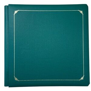 Creative Memories 12 x 12 Scrapbook Album Green Gold Foil